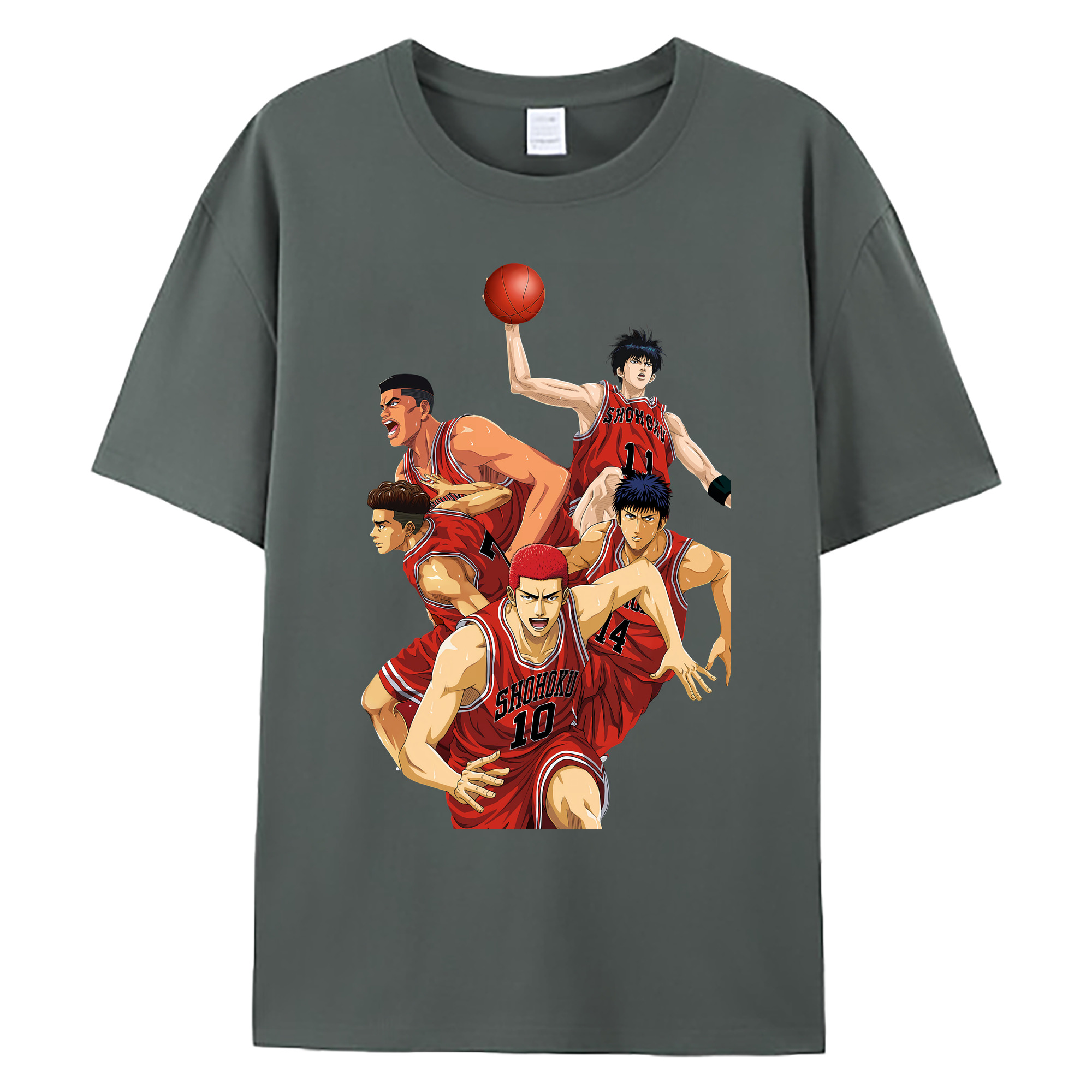 （画像用） SLAM DUNK／スラムダンク 綿100％ メンズ半袖Tシャツ｜肌触りやわらか＆通気性
